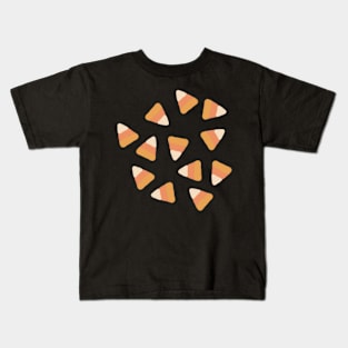 Muted Candy Corn Pattern Kids T-Shirt